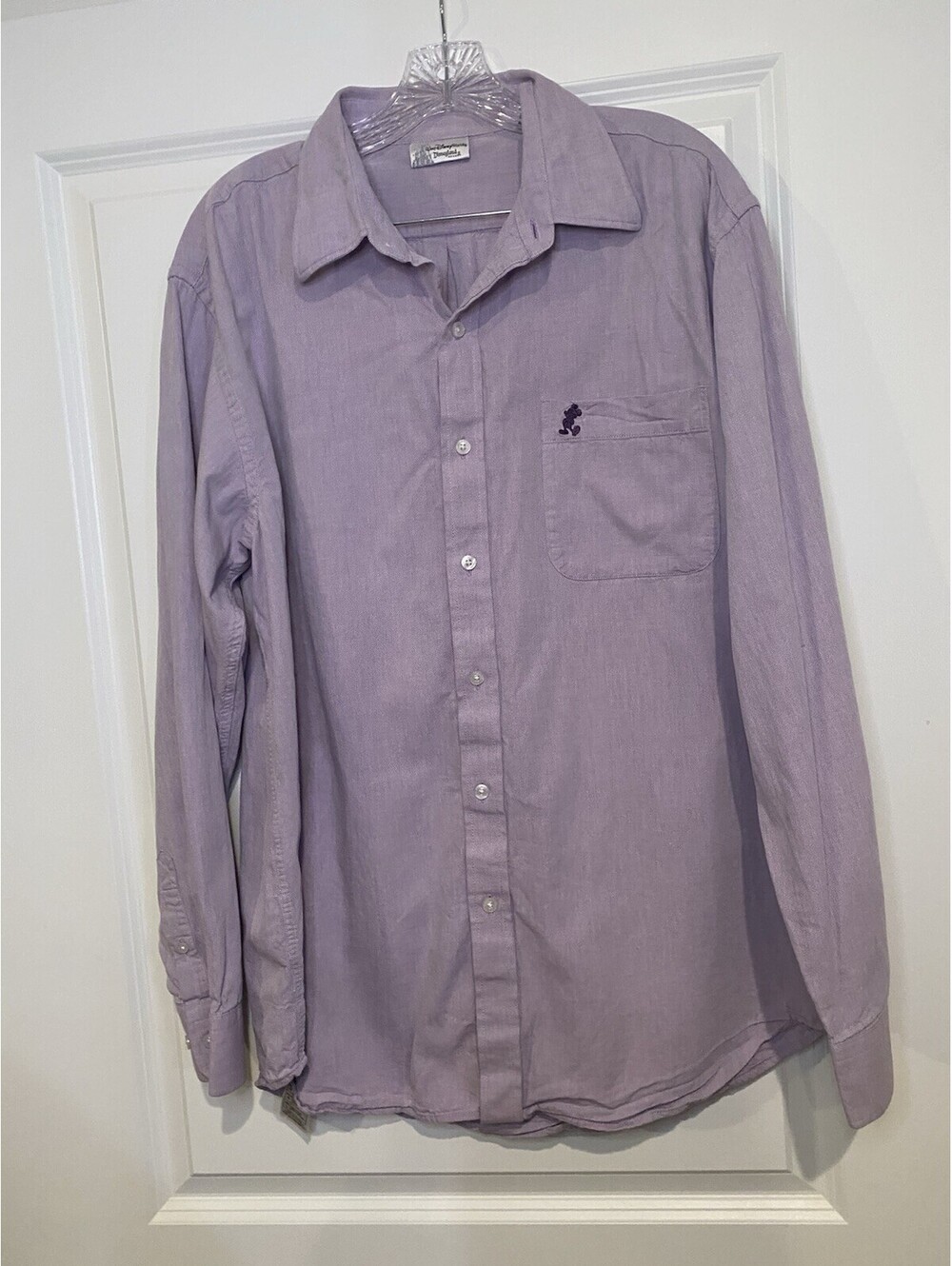 Disneyland Resort Men's Button-Up Shirt Walt Disney World Size L Mickey Mouse